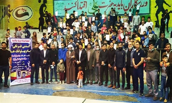 به همت و تلاش هیئت کشتی شهرستان آغاجاری :